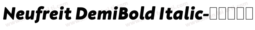 Neufreit DemiBold Italic字体转换